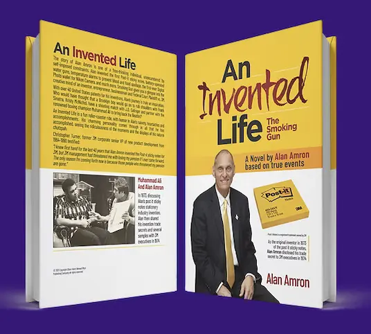 An Invented Life: The Smoking Gun by Alan Amron, front and back covers