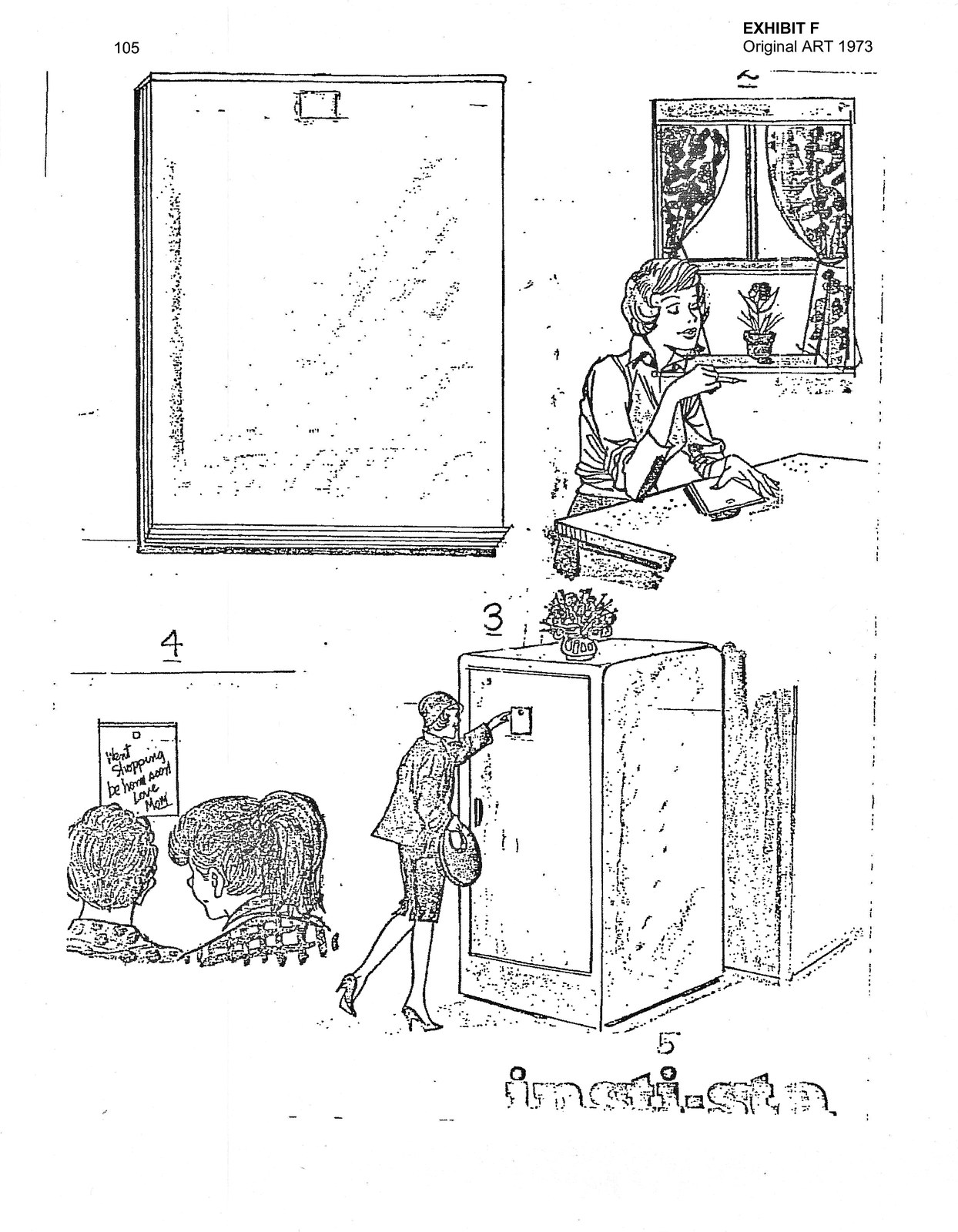 Original concept artwork for the Press-on Memo